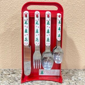Oneida Holiday Colormates 24-Piece Flatware Set